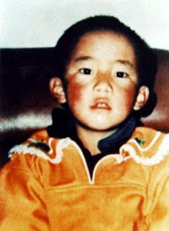 6-year old Gedhun Choekyi Nyima, named by the present Dalai Lama,Tenzin Gyatso, as the 11th Panchen Lama shortly before his abduction