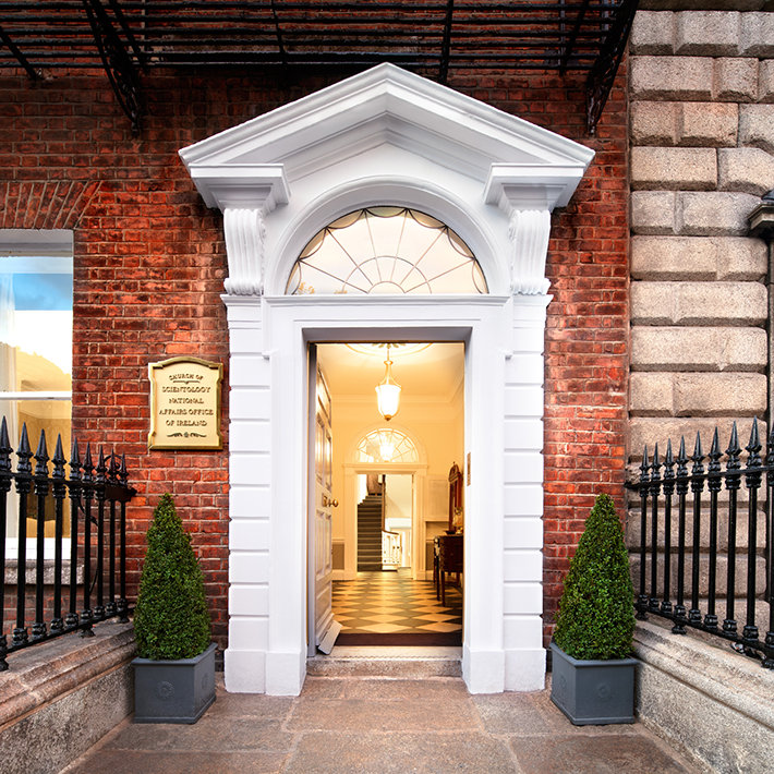 Scientology National Office Ireland doorway entry
