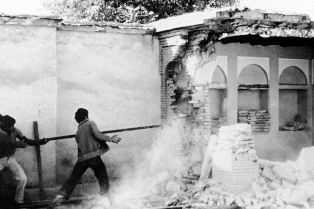 The House of the Báb in Shiraz, one of the most holy sites in the Bahá’í world, was destroyed by Revolutionary Guardsmen in 1979 and later razed by the government. (Photo: Baha’i Media Bank)